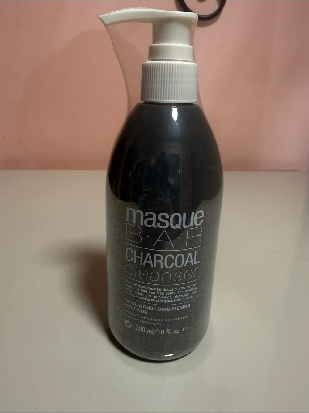 Masque Bar Charcoal Cleanser for Face Exfoliating Purifying Brightening 10 fl oz